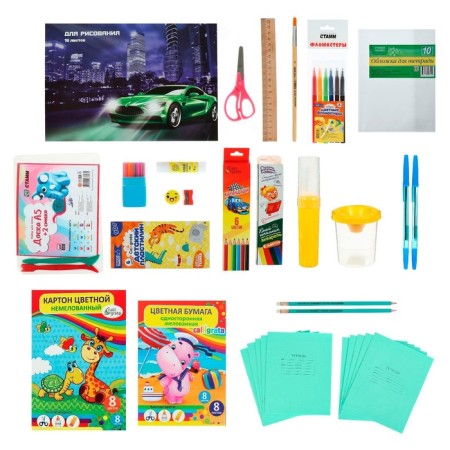 Set of first -grader Calligrata "Auto", 44 items-9
