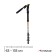 Scandinavian walking stick, telescopic, 3 sections, up to 135 cm, 1 pc., Orange color