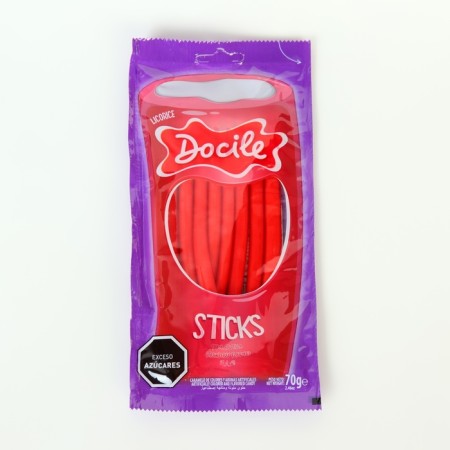 Marmalade "doocile" Sour Canudinho Strawberry, 70 g-1
