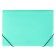 Folder-carte, 12 departments, 600 μm, Erichkrause "Diagonal Pastel", elastic band, embossing, mix
