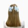 Hair hair clip, bow 7.5 cm, 2 pcs, cold heart