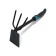 Combined Greengo Moth, length 30 cm, 3 teeth, ergonomic rubberized handle