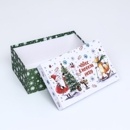 Rectangular box "Snow time", 27 × 17 × 11 cm-3