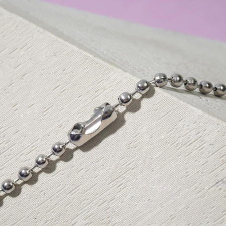 Coke "blade", white color in silver, 48 cm-2