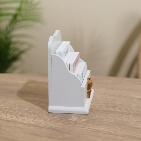 Souvenir eternal calendar, tree, 11.5x6.5x12 cm, col. white-2
