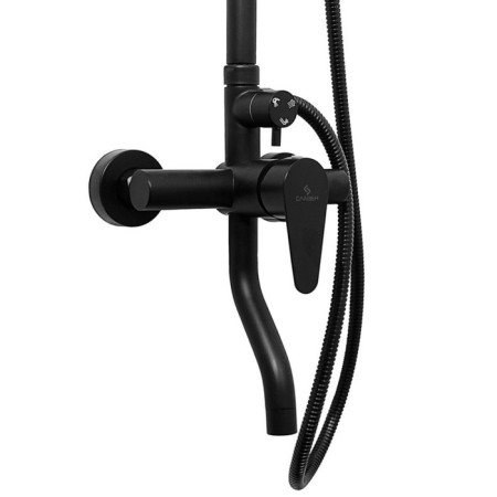 The shower system "Glory" steel f-od-zh61, tropical shower, shower set, black-3