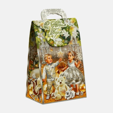 New Year. Gift box New Year's handbag mini "New Year's charm" 140 x 100 x 223 cm.-1