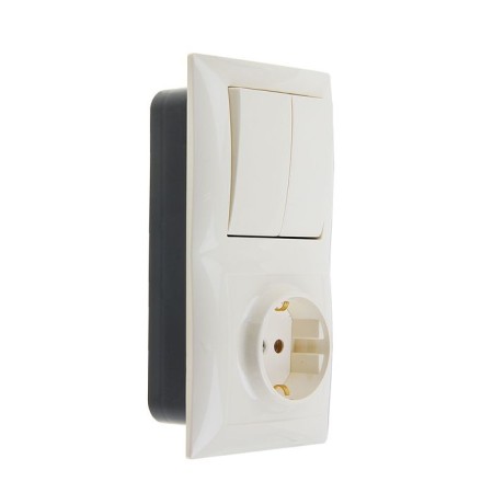 Block "Kuntsevo" Selena 8177, 2 keys, hidden, with salary, ivory color