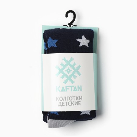 Pantyhose children's kaftan "Stars" 92-98 cm, blue-5