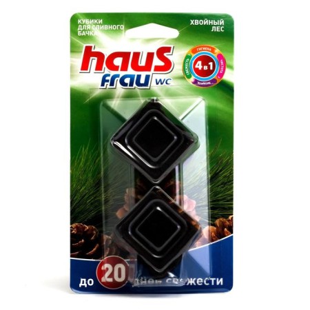 Cleaning toilet cubes Haus Frau, "coniferous forest" 40 g, 2 pcs.