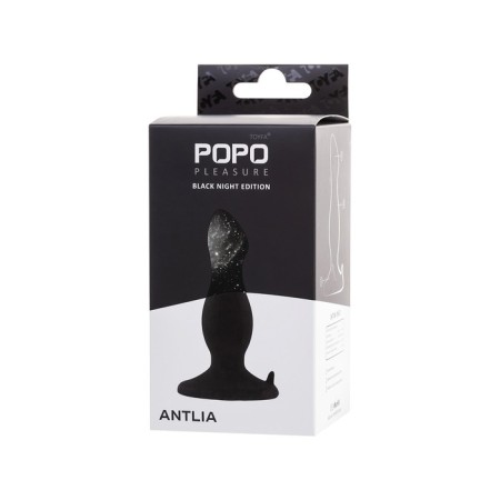 Anal plug Toyfa Popo Pleasure Antlia, silicone, black, 10.5 cm-7