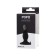 Anal plug Toyfa Popo Pleasure Antlia, silicone, black, 10.5 cm