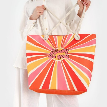 Bag Women's Beach Nazamok "Baby it`s You", 47*37*13.5 cm-7