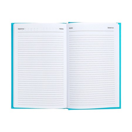 Deliciper of Leduced A5, 160 sheets, boumvinyl cover, turquoise-11