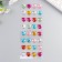 Stick plastic rhinestones "Hearts Multi -colored crystals" MIX 32x10.5 cm