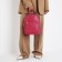 Women's backpack made of artificial leather with lightning, 1 pocket, fuchsia color