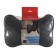 Siger pillow "Automobile Bone", on a car headrest, perforated eco -leather, rhombus, black