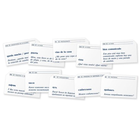 Thematic cards. Spanish language. Thematic cards for memorizing words and phrases-2