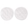 A set of reusable inserts for a bra, 6 layers, 2 pcs., White color