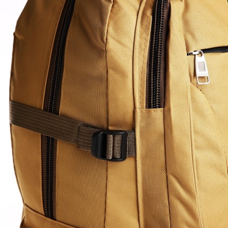 A backpack with a lightning with an increase, 75l, 5 external pockets, sand color-8