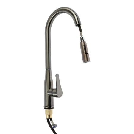 Zein Z3780 kitchen mixer, single -leaf, exhaust surplus, 2 modes, graphite-4
