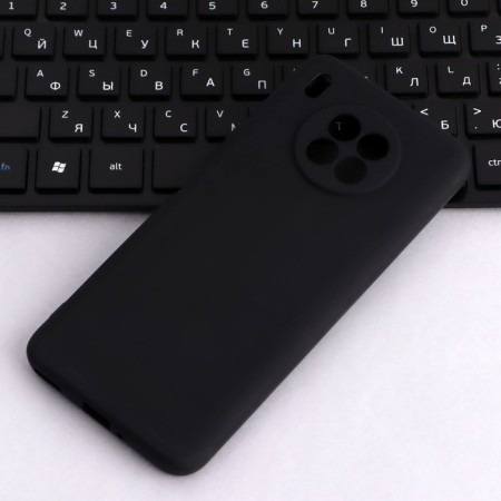 Innovation cover, for Honor 50 Lite, silicone, matte, black-2