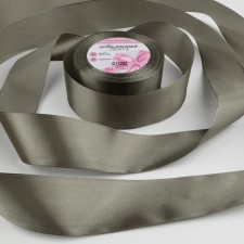 Satin tape, 40 mm × 23 ± 1 m, color gray-green No. 242
