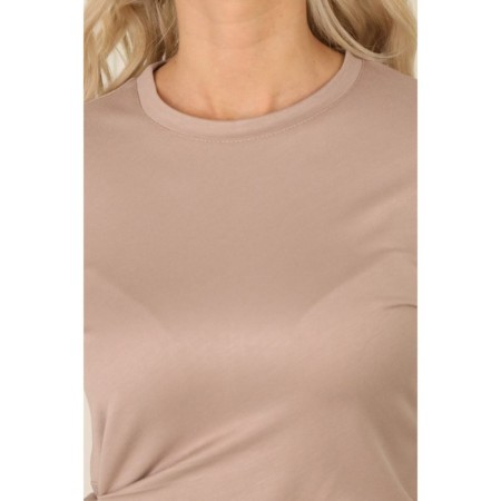 Female dress, size 50, beige color-2