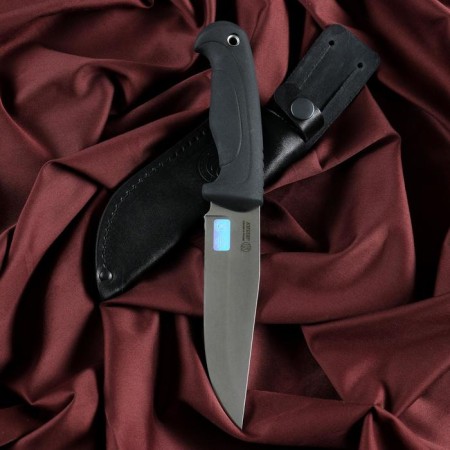 Caucasian knife, cutting "line" with a cover, steel - AUS -8, hilt - elastron, 14 cm