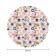 Grindle on the table “Tropical sketches”, round, Saten, D = 150 cm