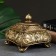 Casket, gold 13x13x13cm