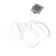 LED tape for a balloon, garland, 2 meters, battery, white color