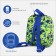 Baby backpack on zipper, external pocket, lightning color
