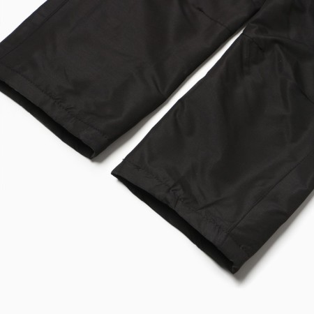 Warm trousers for girls, black color, height 128 cm-3