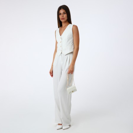 Women's bag, Messenger on a magnet, white color-6