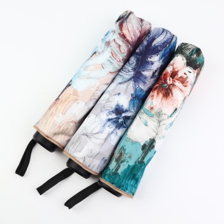 Mechanical “Fauna” umbrella, Eponge, 4 additions, 8 knitting needles, r = 48 cm, color mix-3
