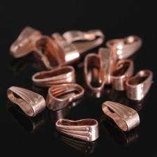 Kulons holder (set 20 pcs.) 8 × 4 mm, copper color