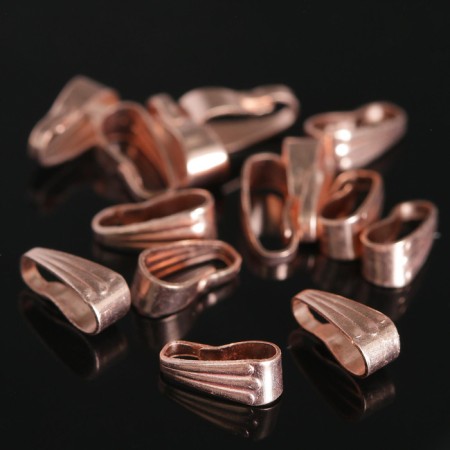 Kulons holder (set 20 pcs.) 8 × 4 mm, copper color