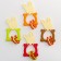 Silicone teether Bunny, universal, mix color