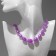 Beads "Classic" ovals for enlargement, color rainbow-violet, 45 cm