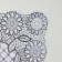 Openland napkin for the table "Bouquet", 84 × 40 cm, PVC, color silver