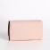 Women's wallet on the button, powder color