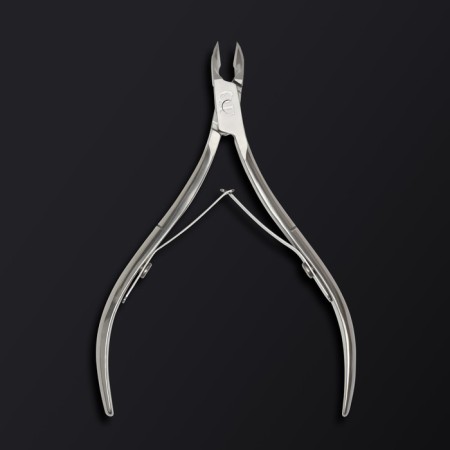 Manicure nippers for the cutter “Premium”, double spring, 10.6 cm, blade length - 6 mm, on the blist, silver color-5