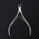 Manicure nippers for the cutter “Premium”, double spring, 10.6 cm, blade length - 6 mm, on the blist, silver color