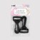 Plastic carbine 25 mm, load up to 35 kg, 33 × 64 mm, 2 pcs, black color