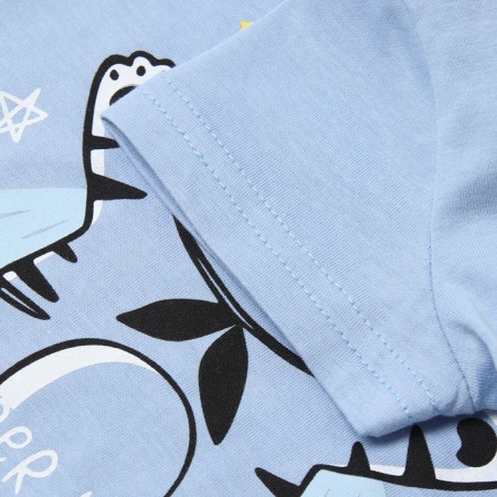 T -shirt for a boy, blue color, height 92 cm-2