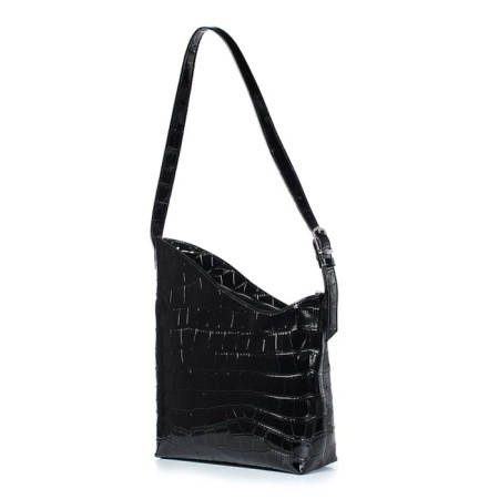 Female bag, fantle leather, 270x310x100 cm, black