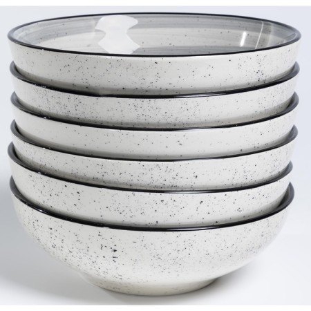 A set of deep plates of Elrington “Airgraph. Graphite breeze ", 18 cm, 750 ml, 6 pcs-1