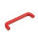 PLASTIC 009 bracket handle, plastic, m/o 96 mm, red
