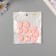 Acrylic beads for the work of “Smooth hearts” pink 2.4x2x0.5 cm